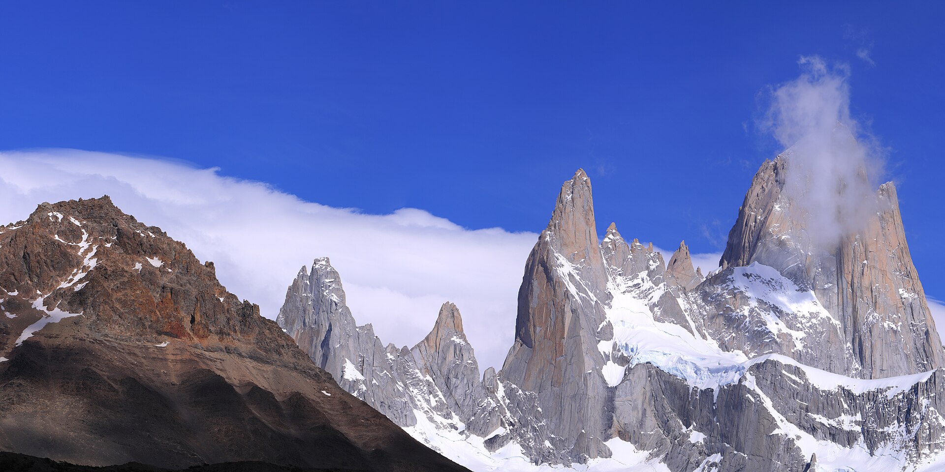 Paisaje de montaña del Fitz Roy, en El Chaltén